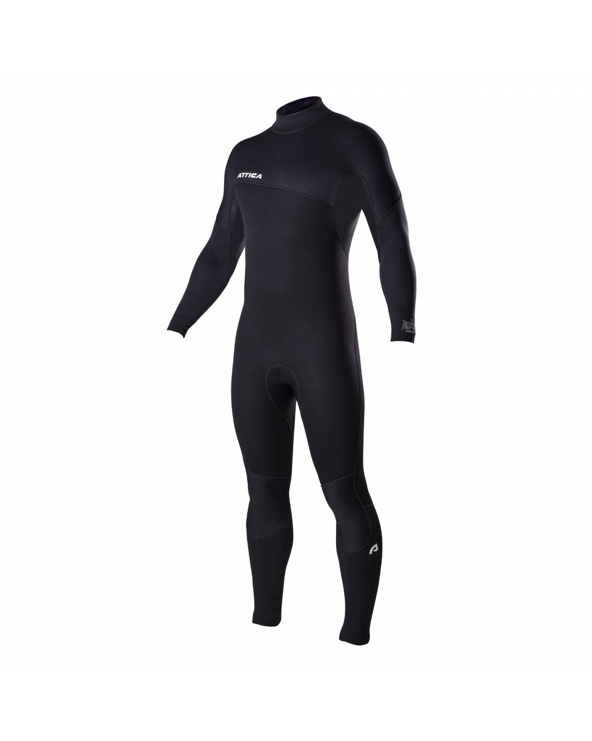 Attica Delta 3/2 Back Zip Steamer - Black front