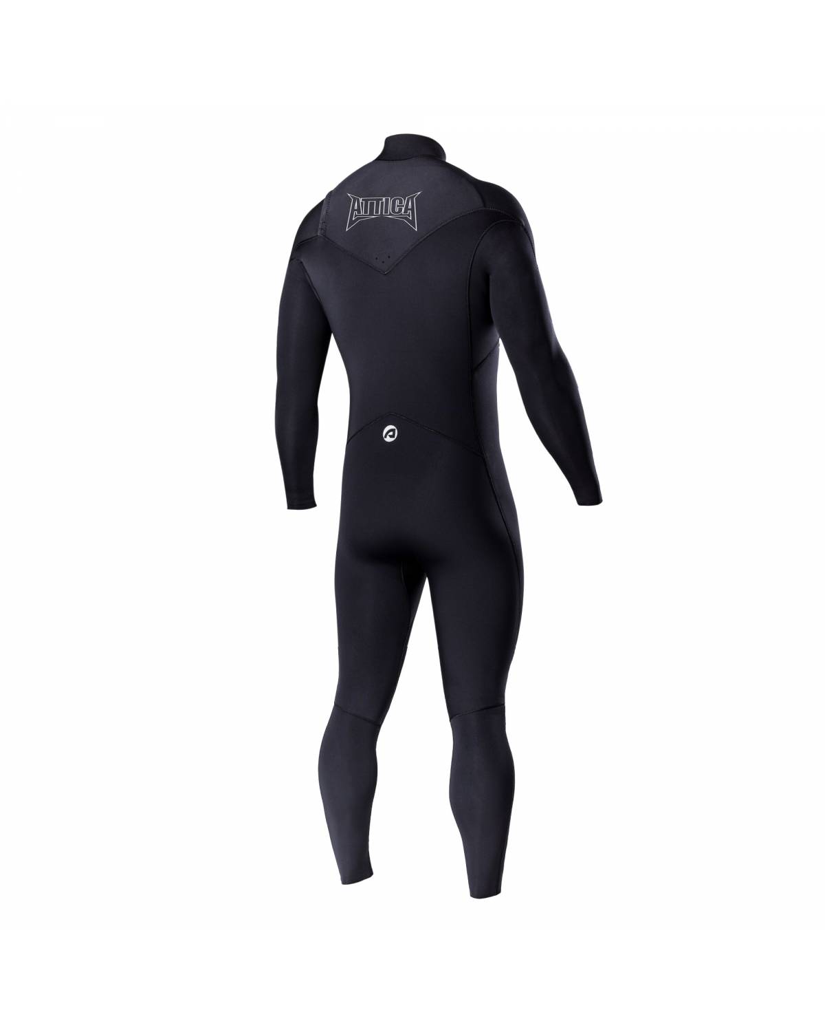 Attica Omega 3/2 Chest Zip Steamer - Black/White back