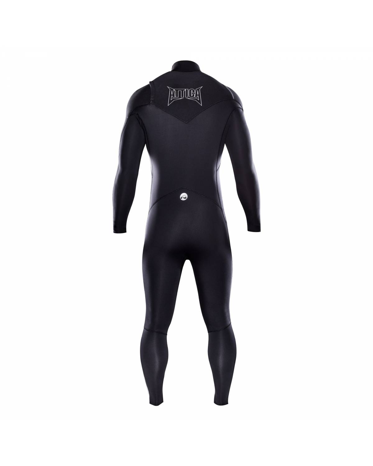 Attica Omega 3/2 Chest Zip Steamer - Black/White back