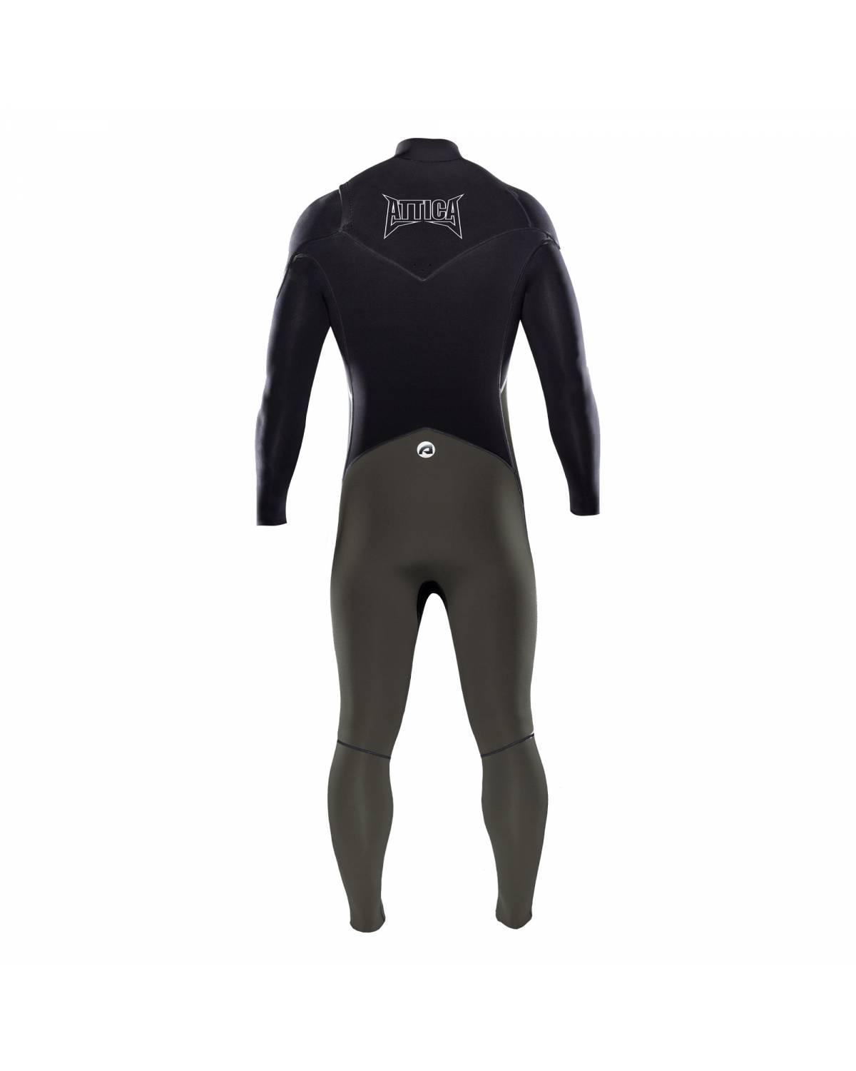 Attica Omega 3/2 Chest Zip Steamer - Dark Olive/Black/White back
