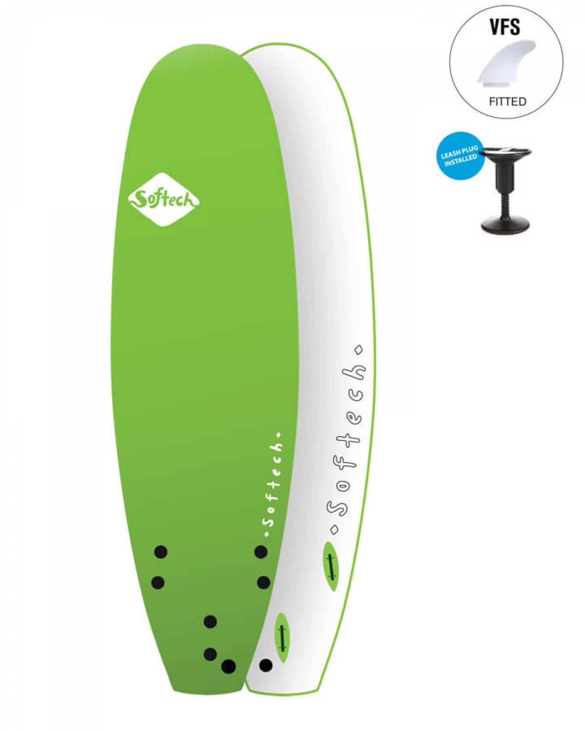 Softech Handshaped 6'0 Red Learner Surfboard