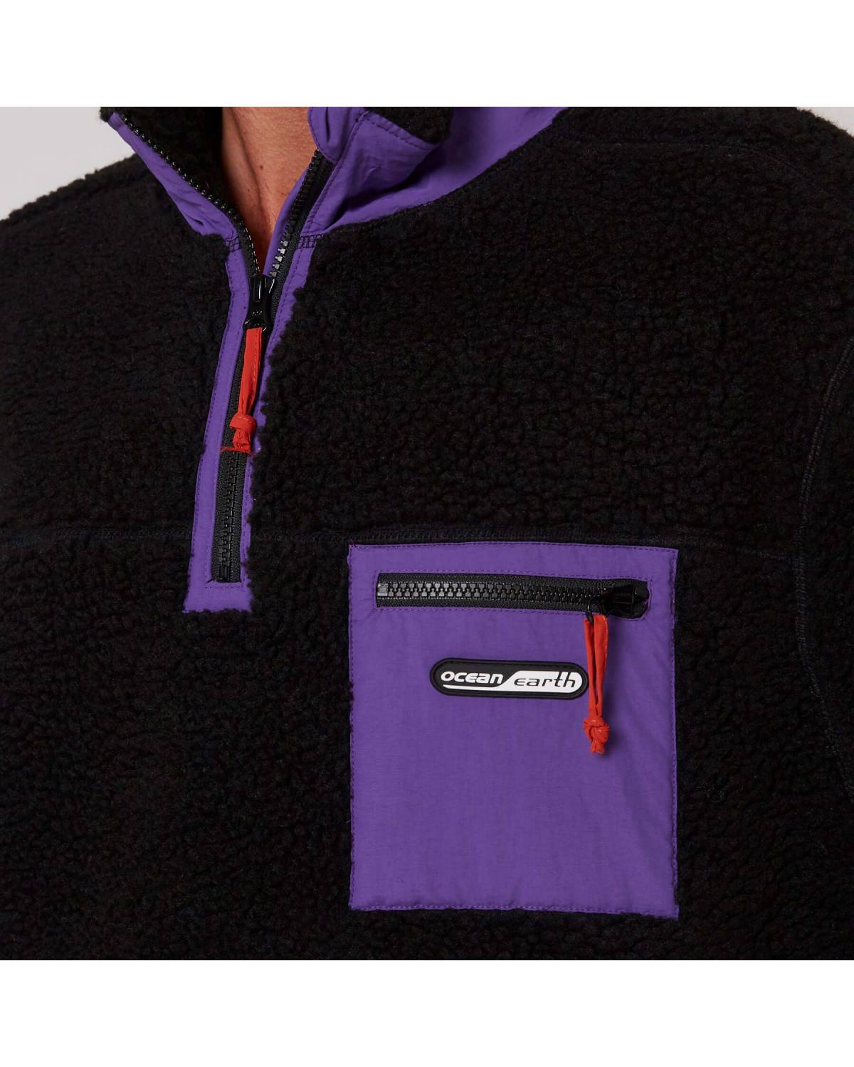 Reflex Sherpa 1/4 Zip - Black