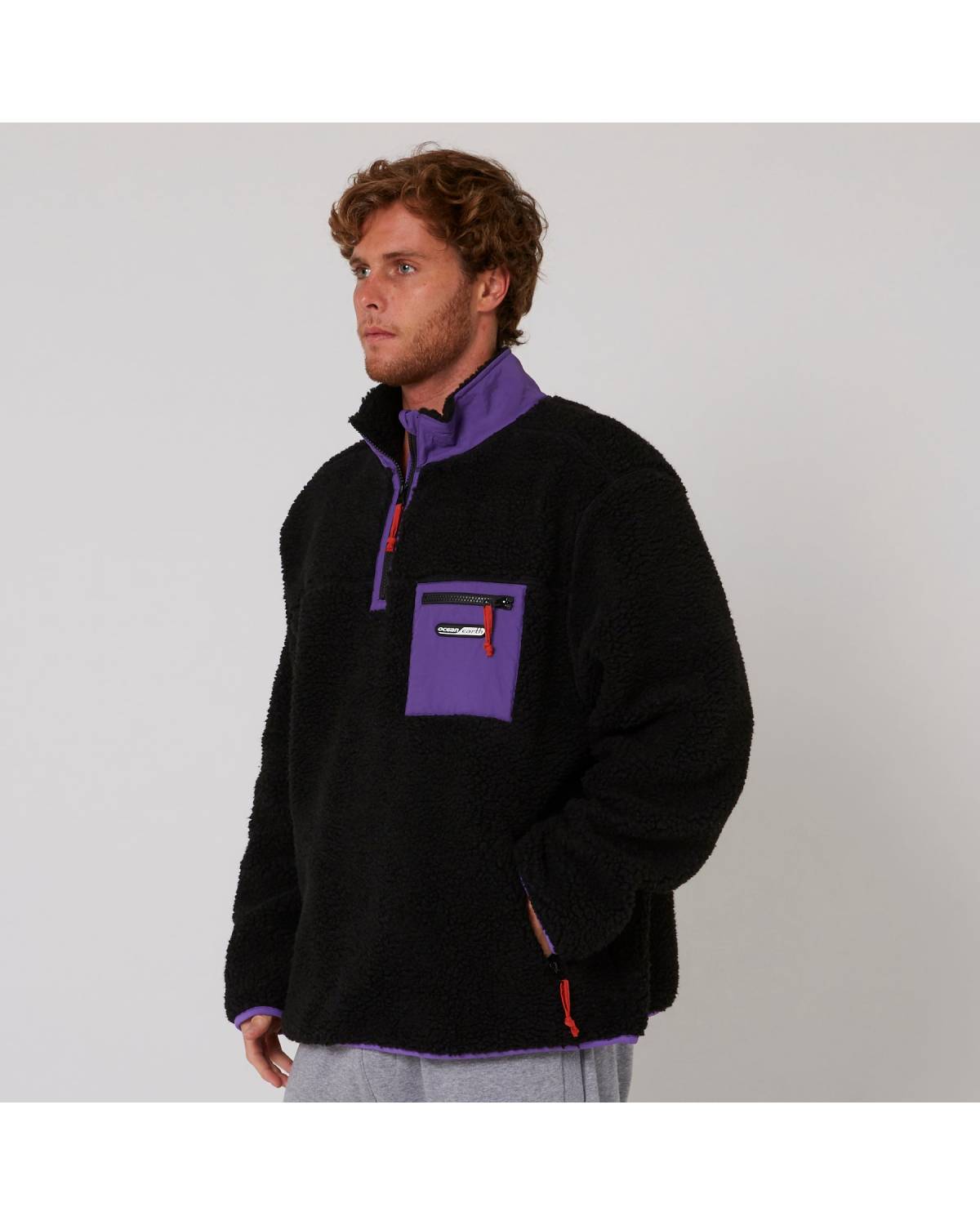 Reflex Sherpa 1/4 Zip - Black