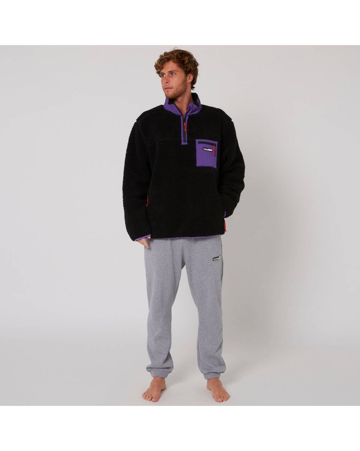 Reflex Sherpa 1/4 Zip - Black