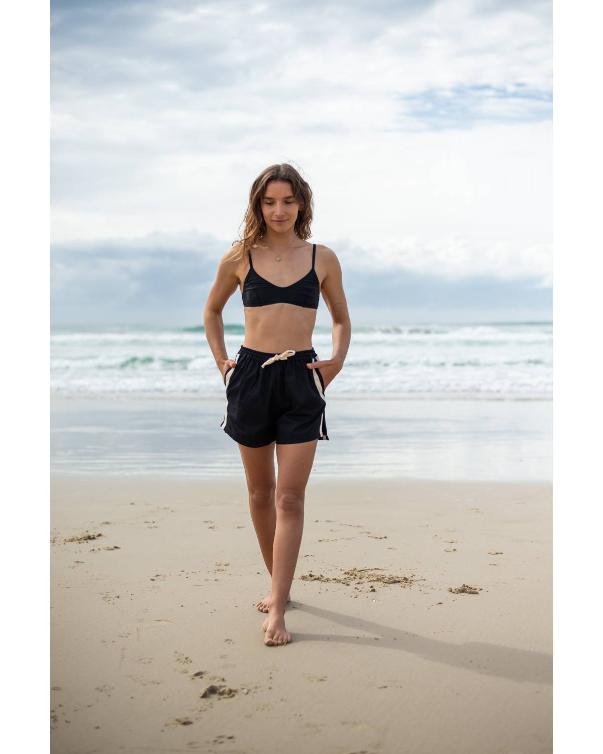 Boardshorts back view beach