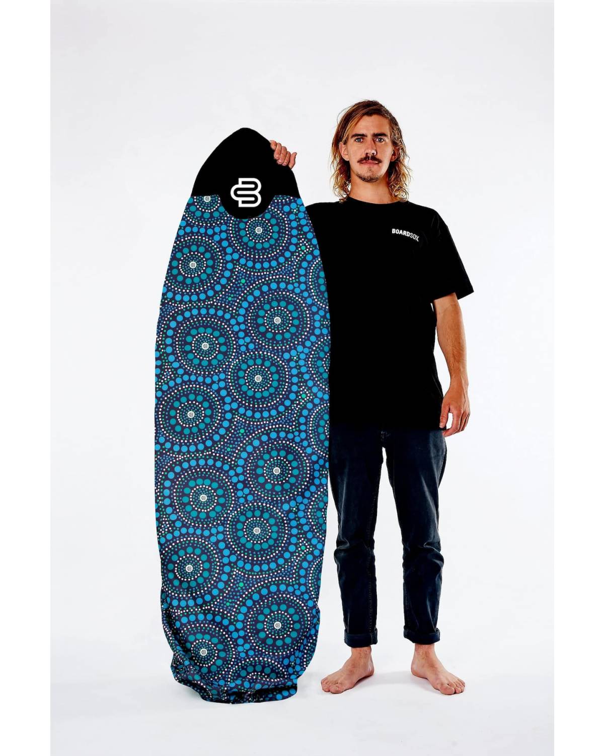Boardsox Bombora Surfboard Cover - Funboard with model
