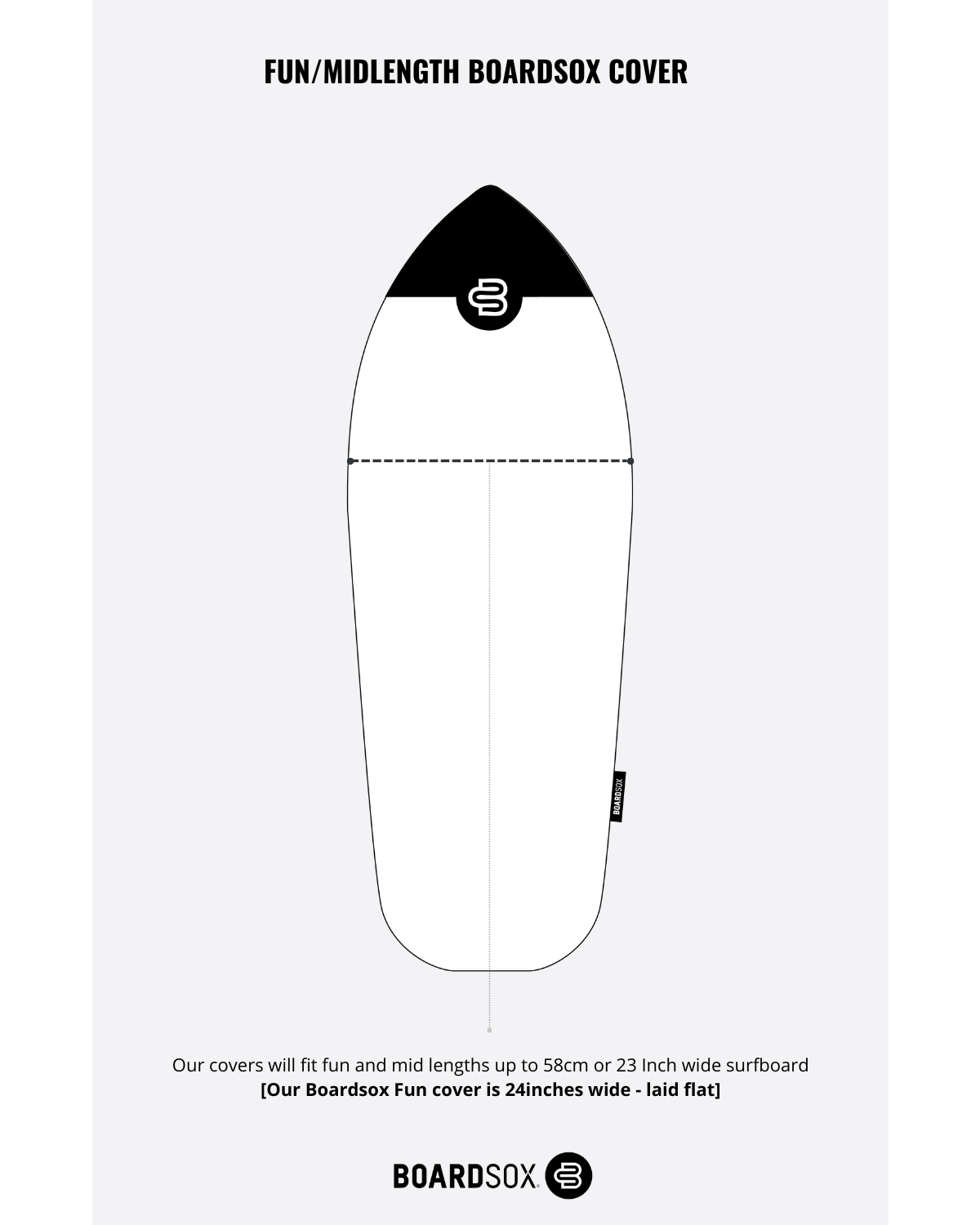 Boardsox Flames Recycled Fun/Hybrid Surfboard Cover