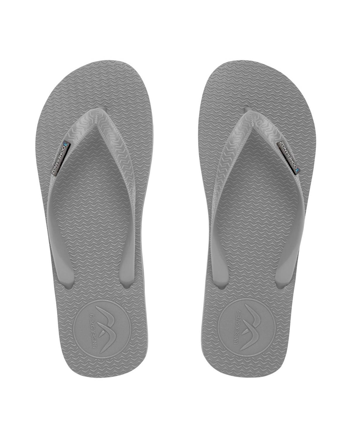 Boomerangz Men's Grey/Black Thongs top