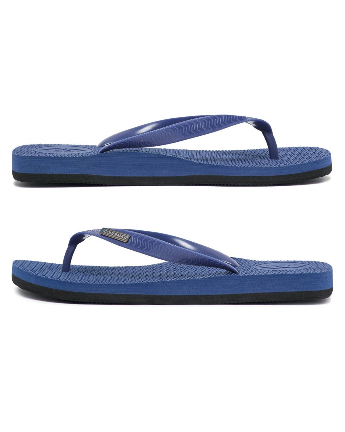 Boomerangz Men's Navy/Black Thongs side