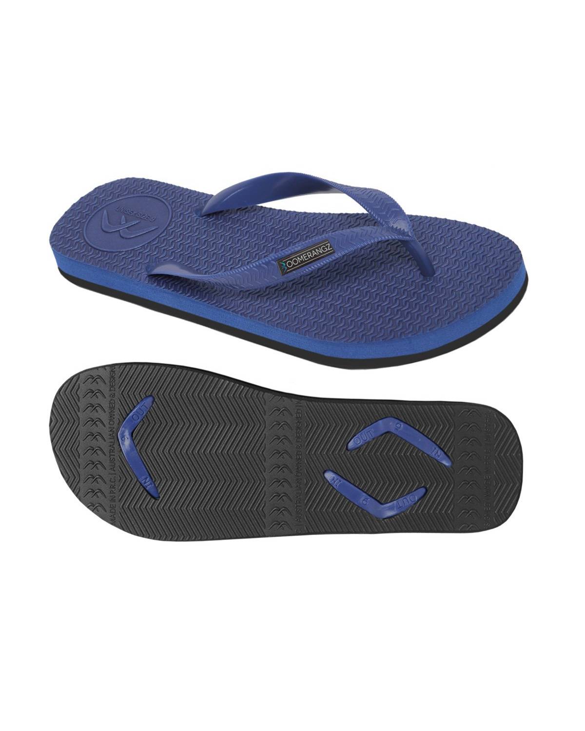 Boomerangz Men's Navy/Black Thongs