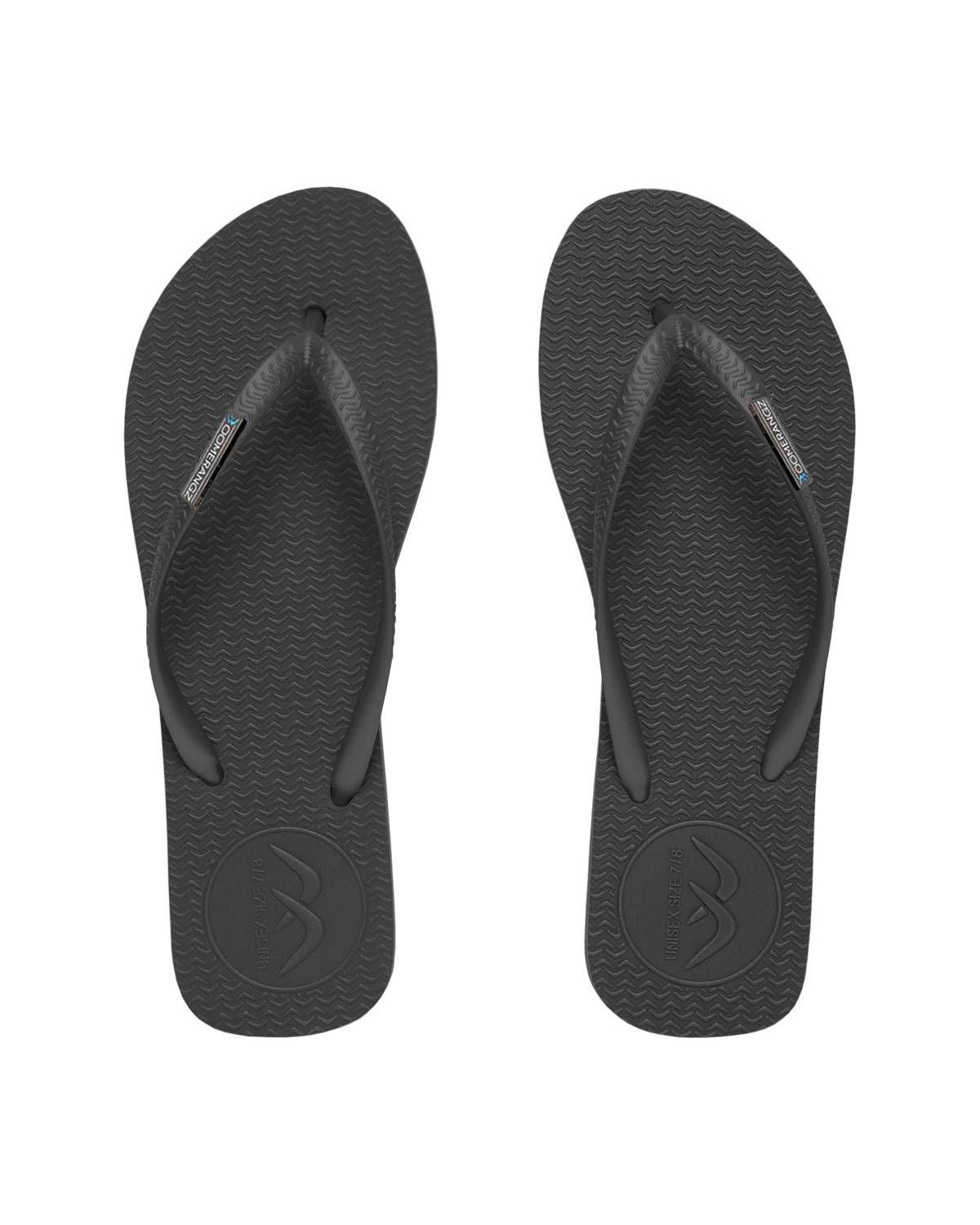 Boomerangz Women's Black/Gray Thongs top