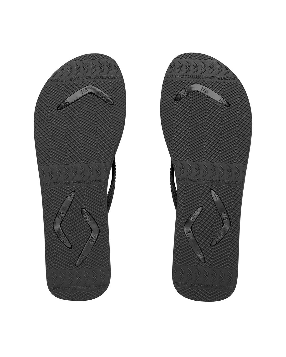 Boomerangz Women's Black Thongs bottom