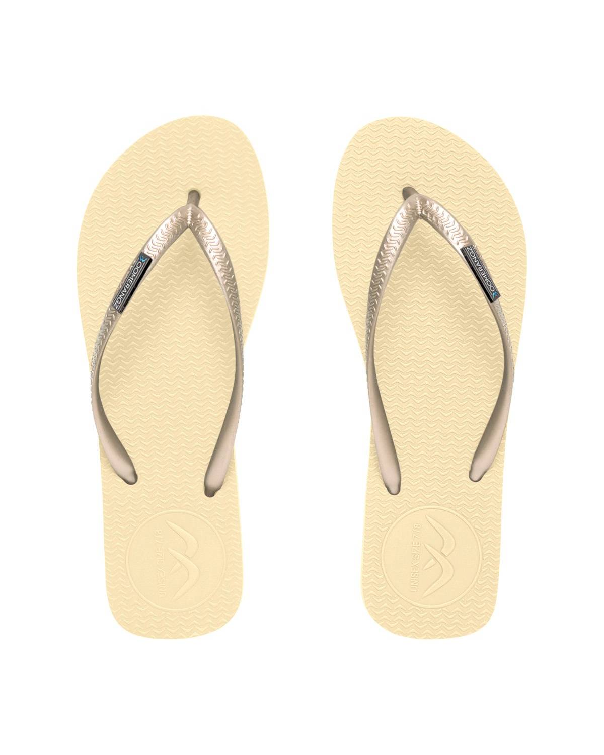 Boomerangz Women's Golden Nude/Black Thongs top