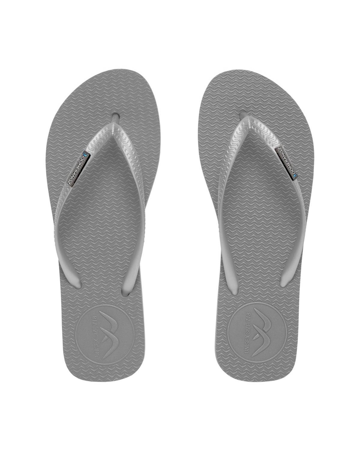 Boomerangz Women's Grey/Black Thongs top