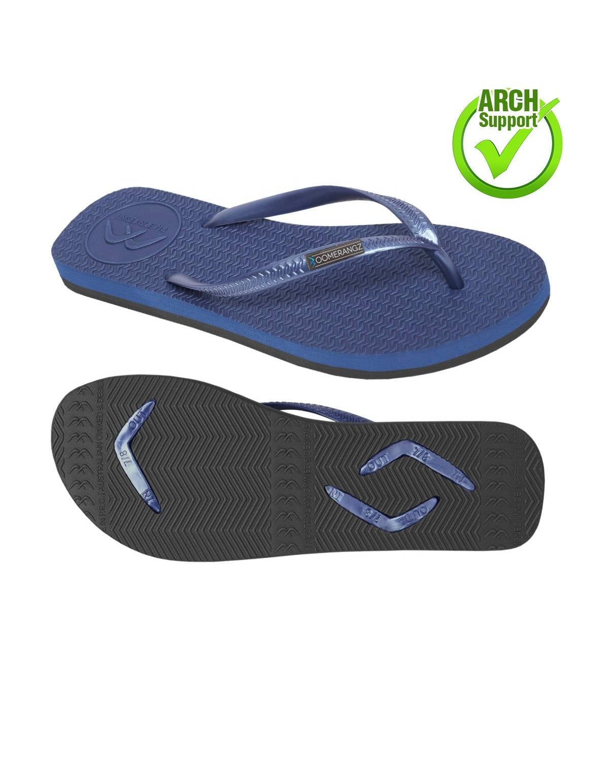 Boomerangz Women's Navy/Black Thongs arcg
