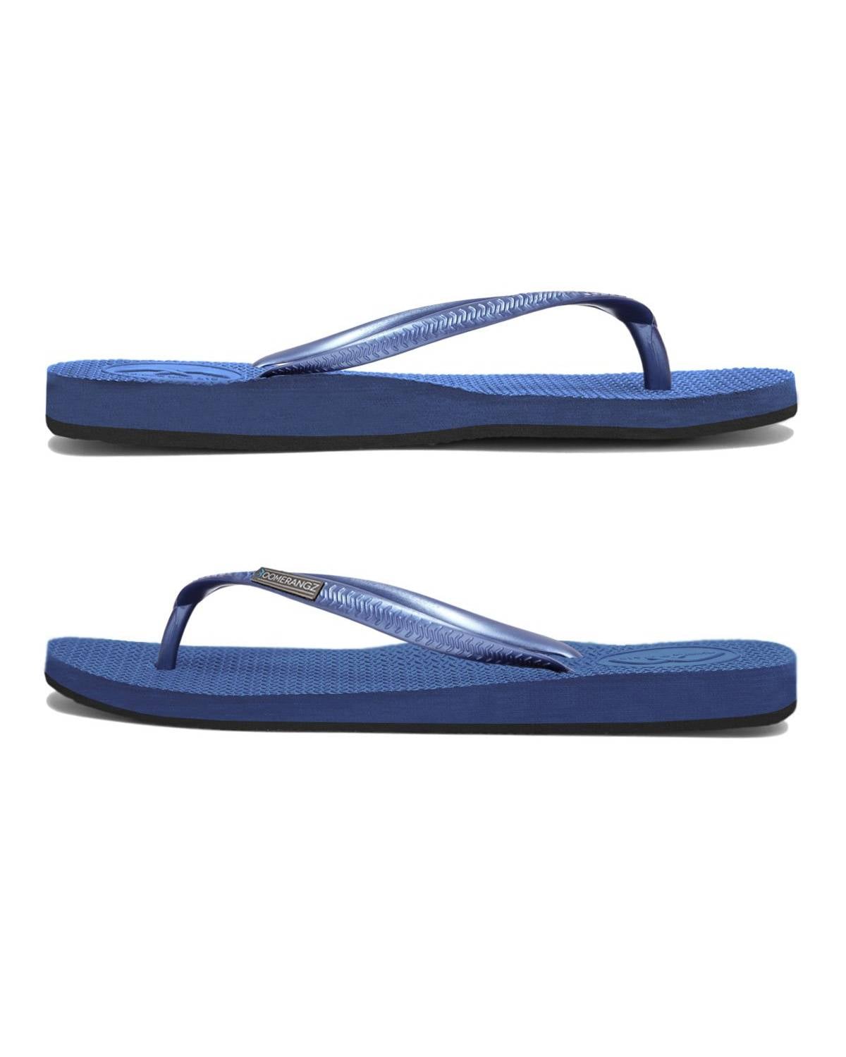 Boomerangz Women's Navy/Black Thongs side