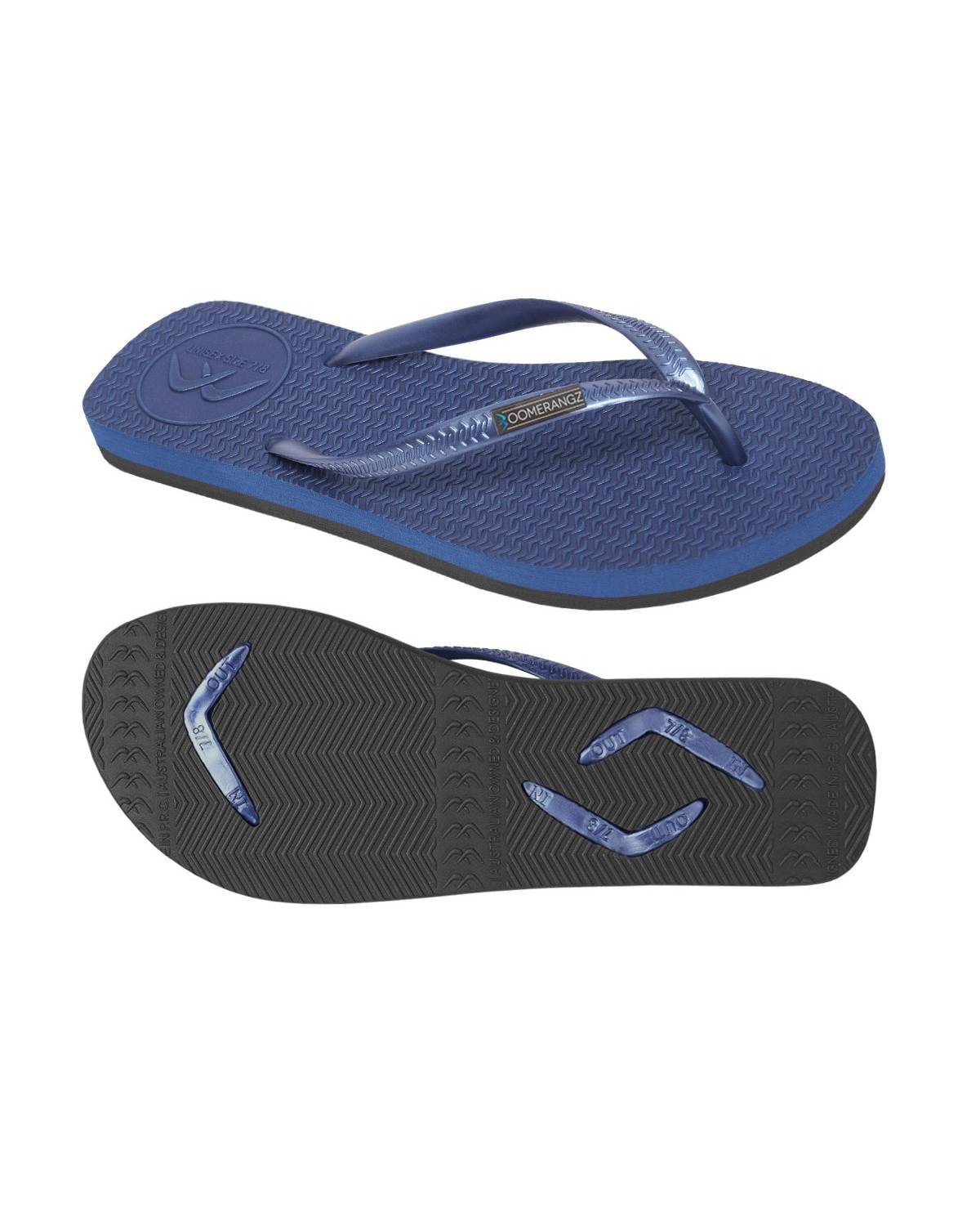 Boomerangz Women's Navy/Black Thongs
