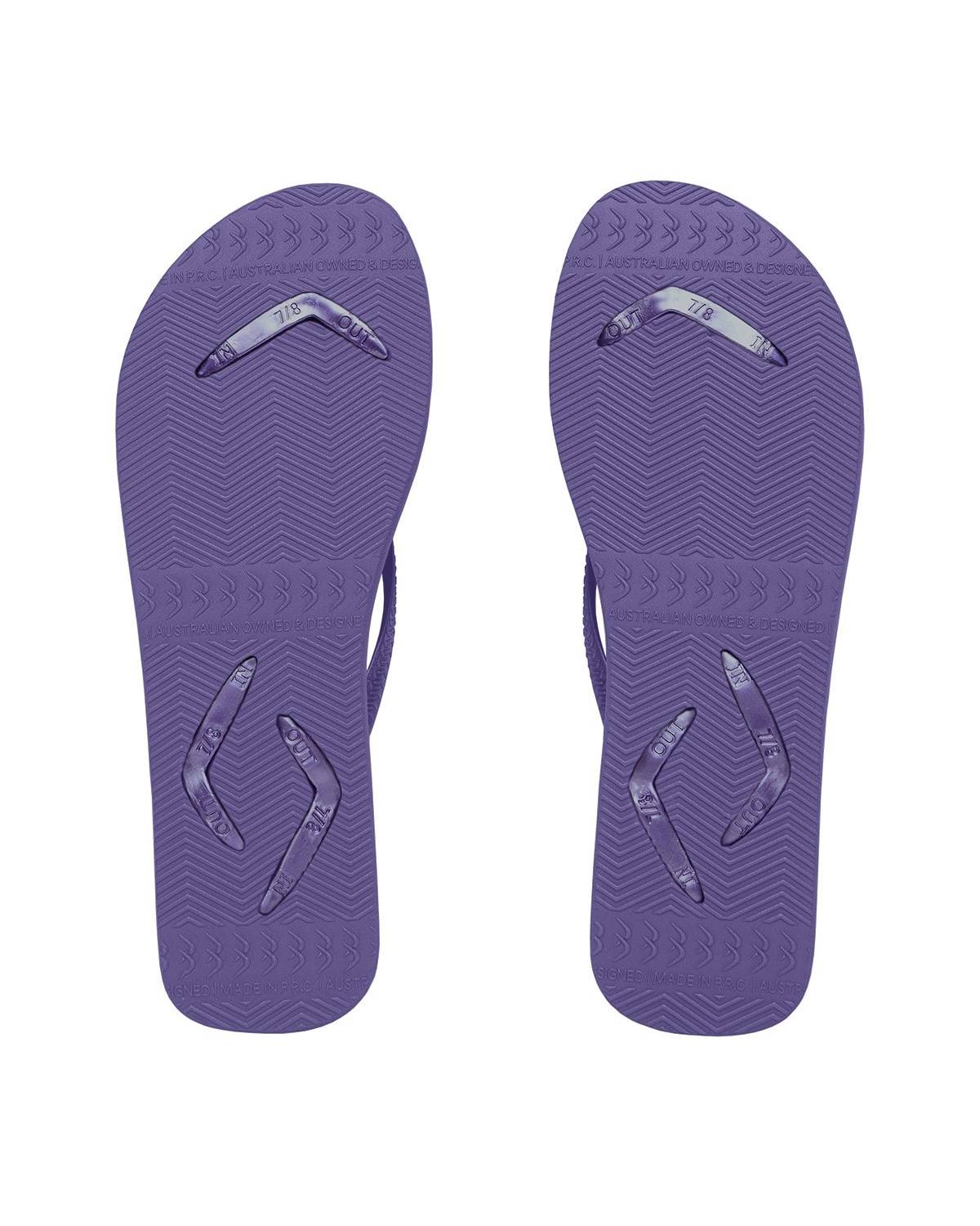 Boomerangz Women's Purple Thongs bottom