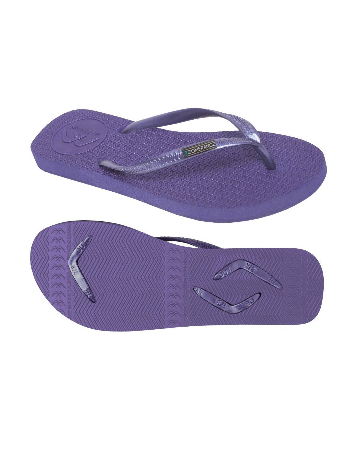 Boomerangz Women's Purple Thongs 