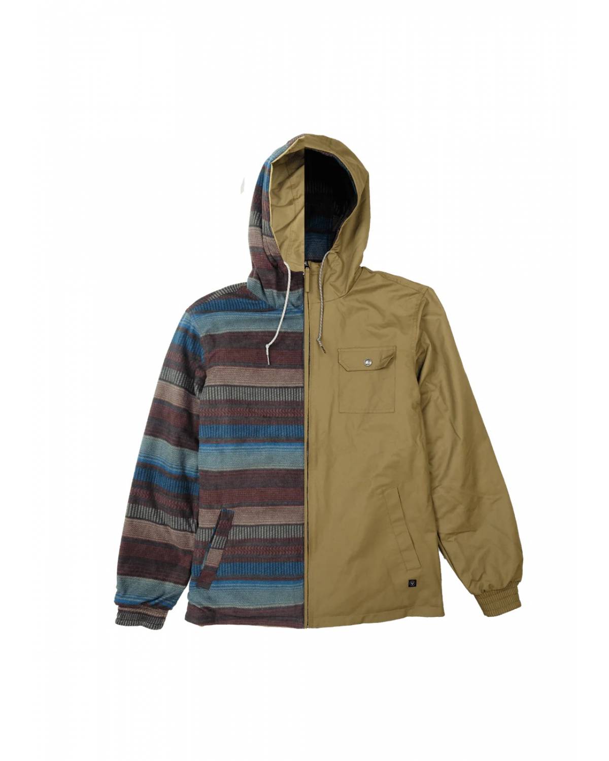 Vissla Breakers III Reversible Jacket - Light Khaki 2