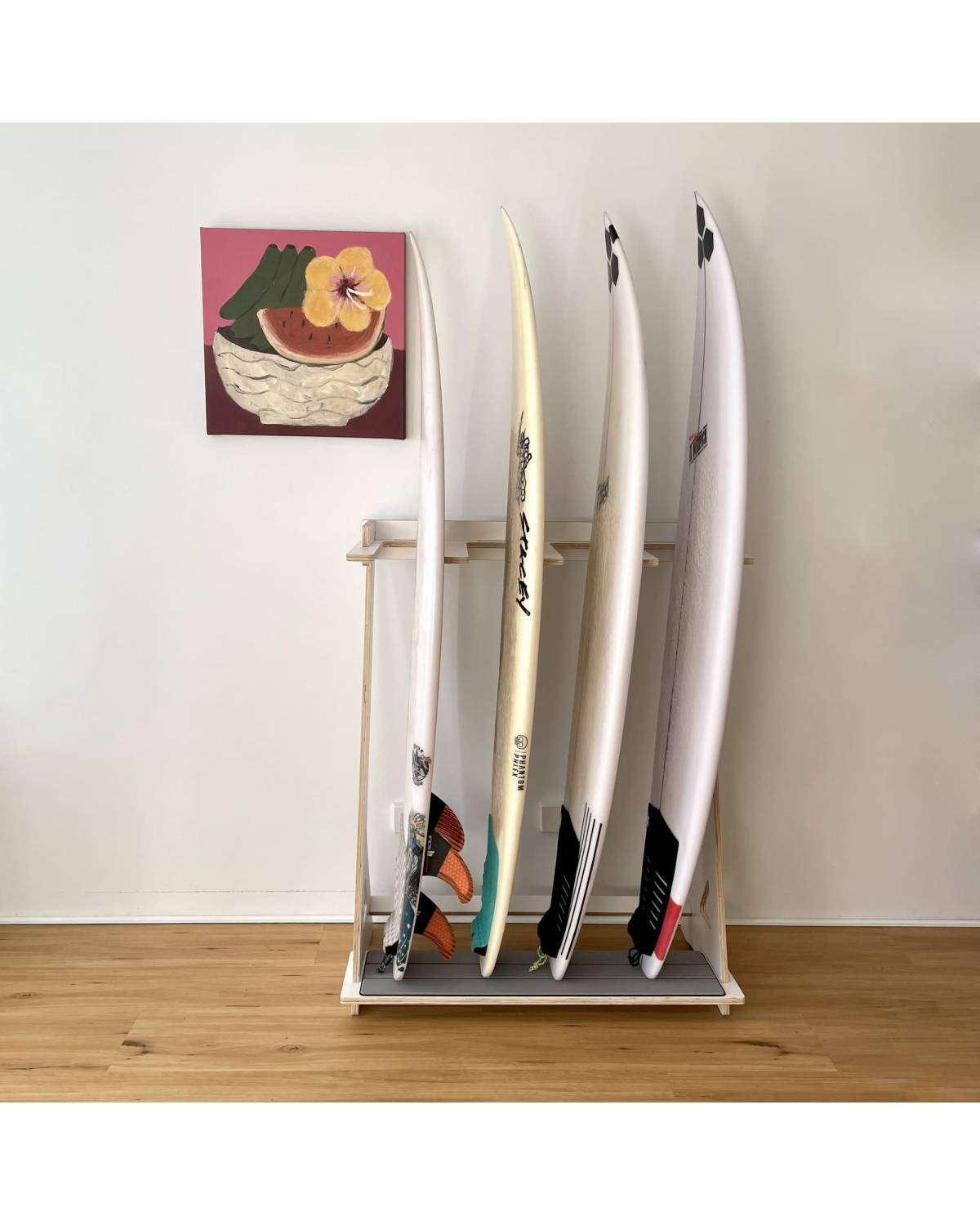 Breeze Design Co Breeze Surfboard Rack with 4 surfboards
