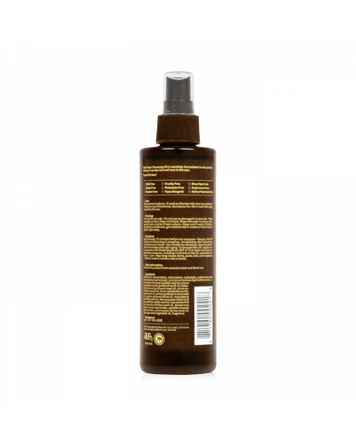 SPF 15 Sunscreen Browning Oil - 250ml