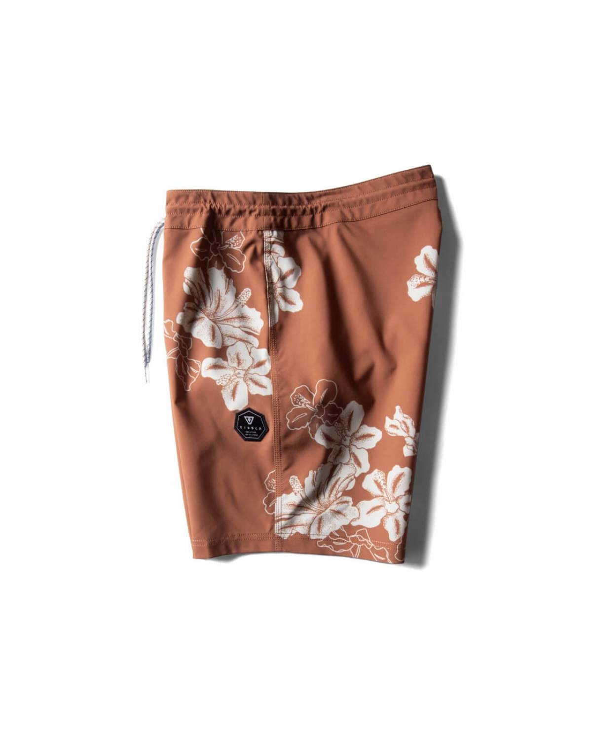 Byebiscus 17.5" Boardshort - Terracotta