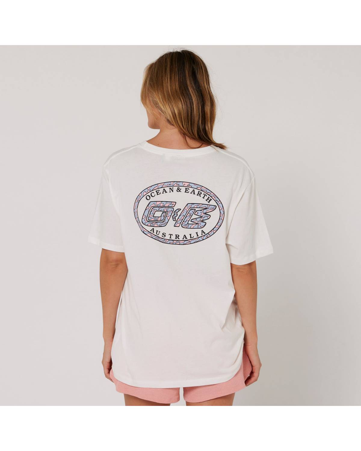 Camo Boyfriend Tee - Vintage White