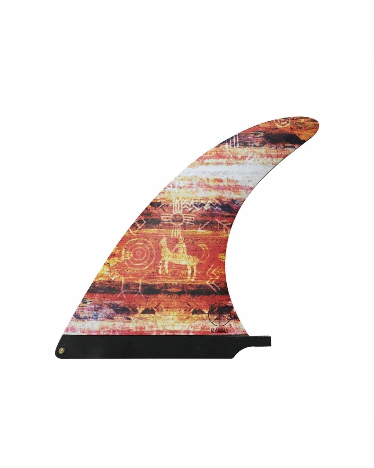 Kassia Tie Dye 9.8" Single Fin - Red