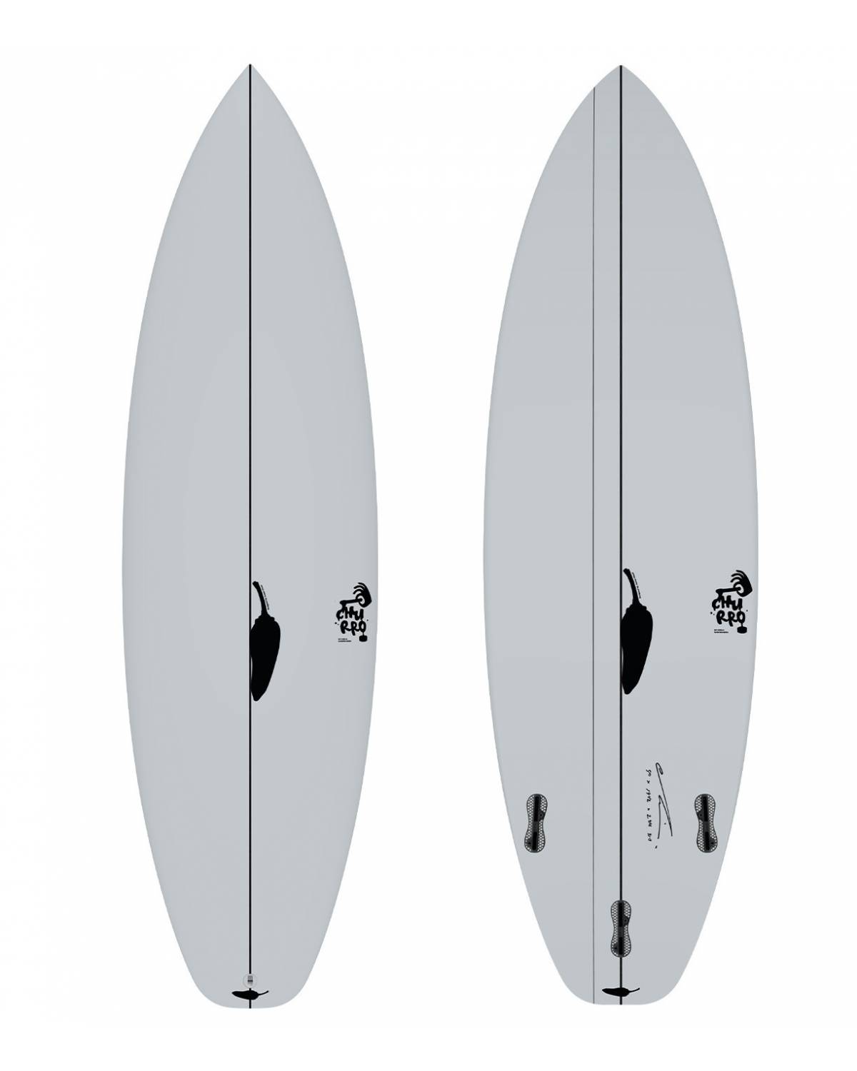 Churro 2 (Chilli) - 6' 1" x 20 " x 2 5/8" x 33.4L - FCS II
