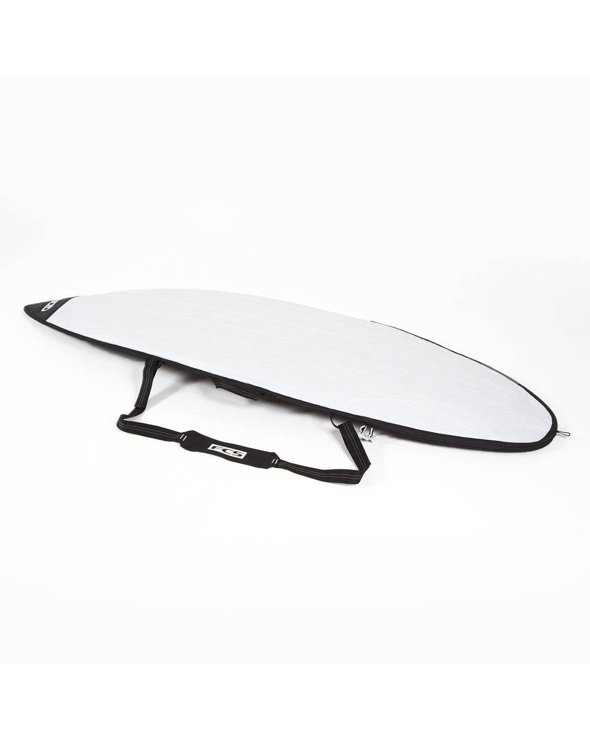 FCS Classic All Purpose Surfboard bag on the side with shoulder strap