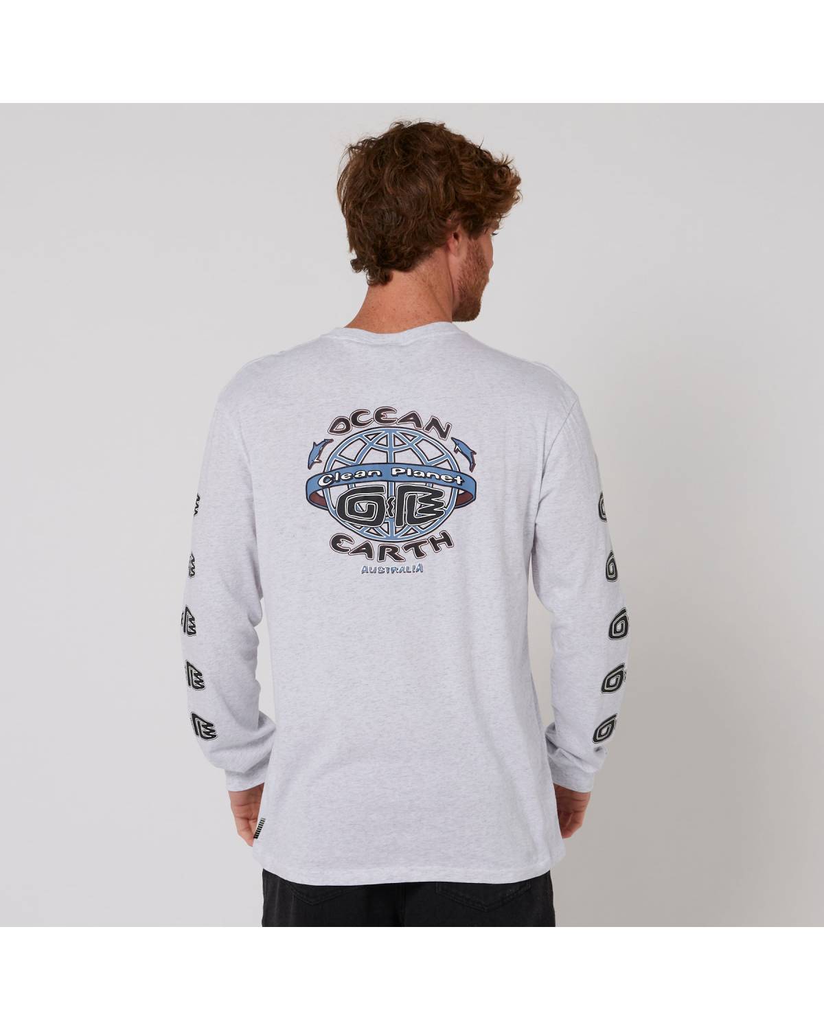 Clean Planet L/S Tee - Snow Marle
