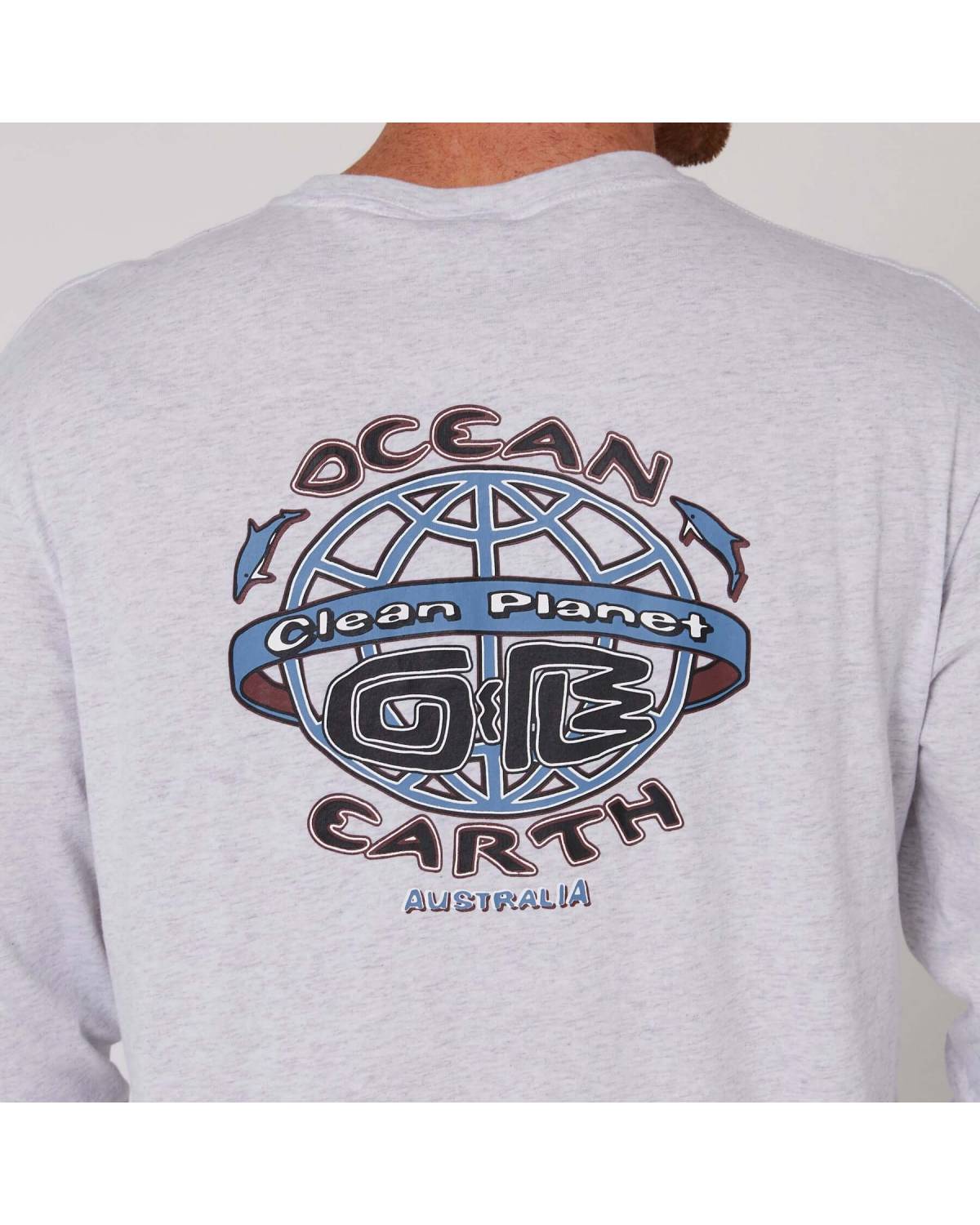 Clean Planet L/S Tee - Snow Marle