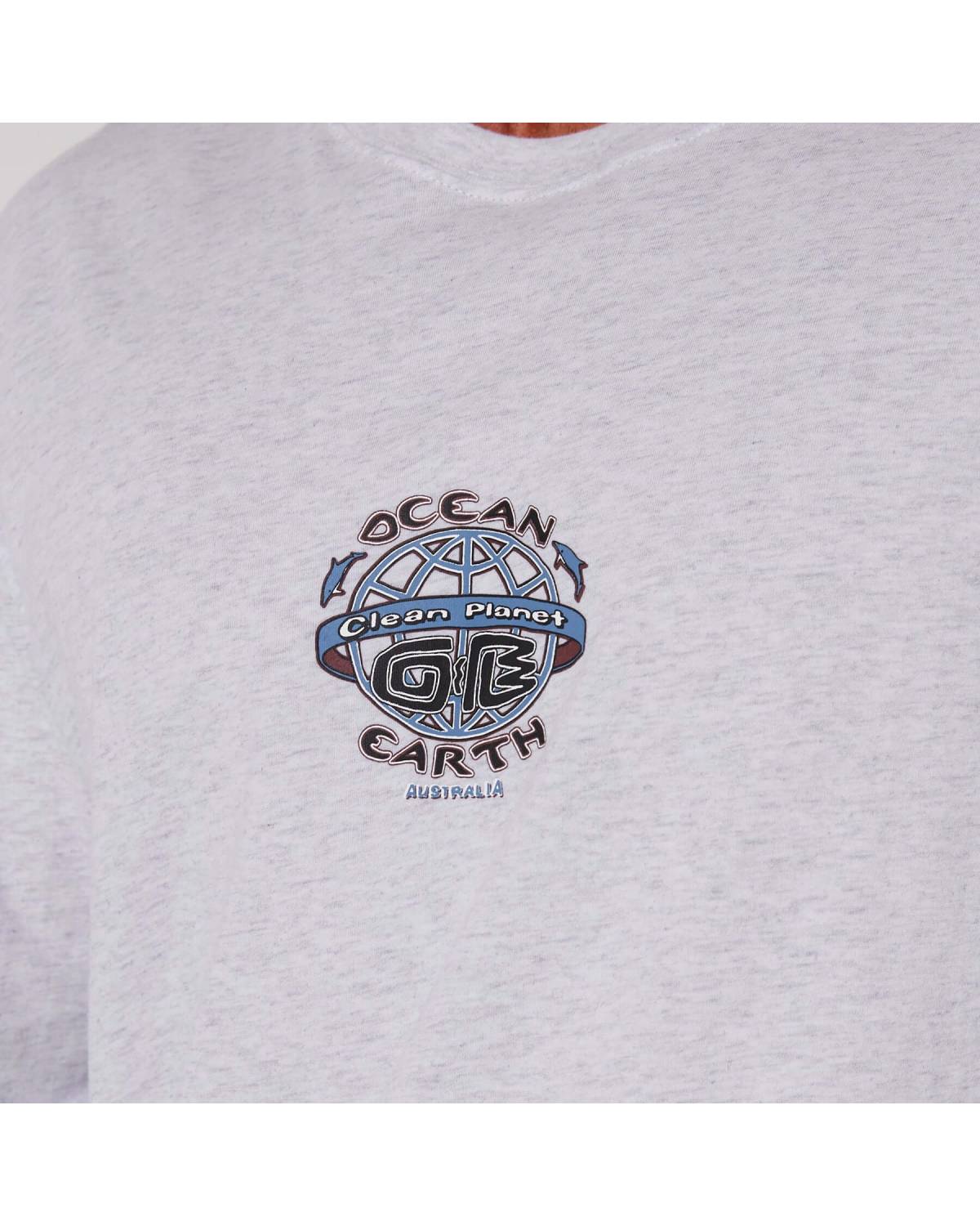 Clean Planet L/S Tee - Snow Marle