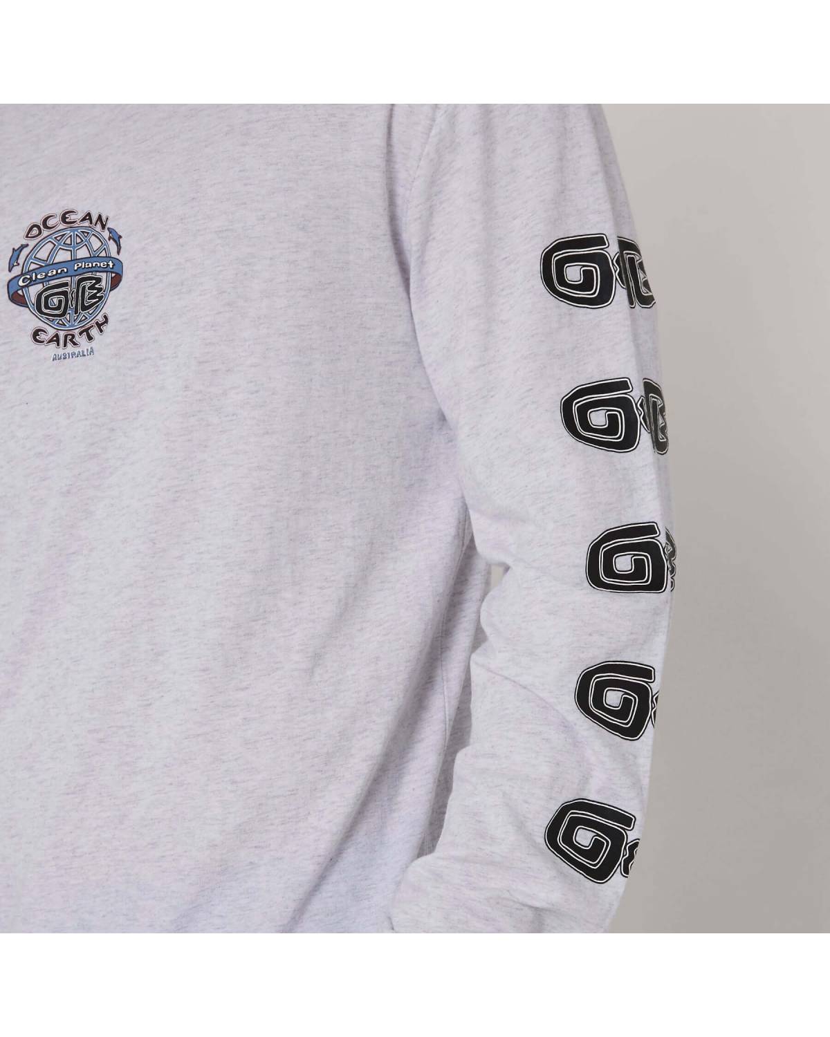 Clean Planet L/S Tee - Snow Marle