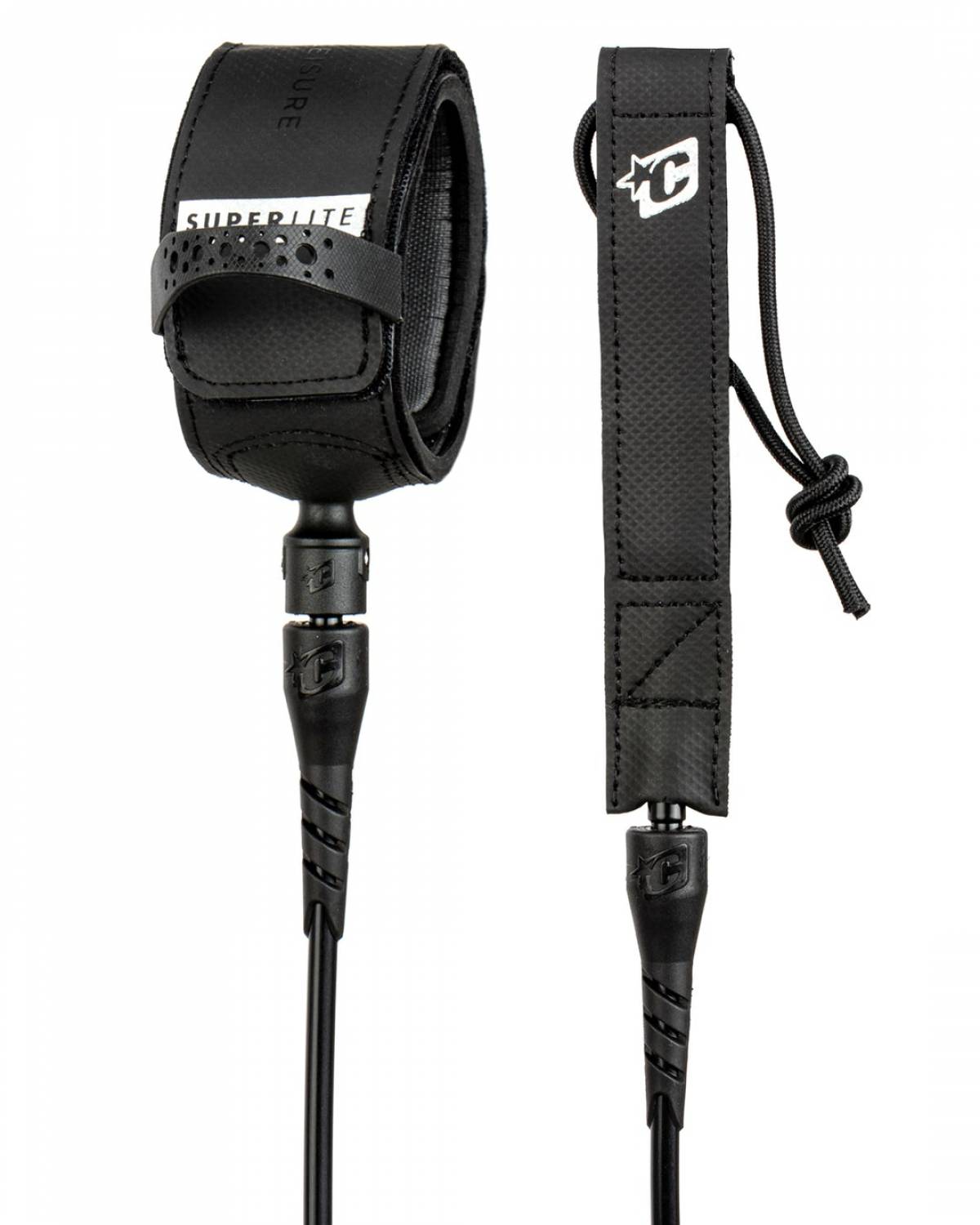 6ft Superlite Comp Leash 6mm - Black