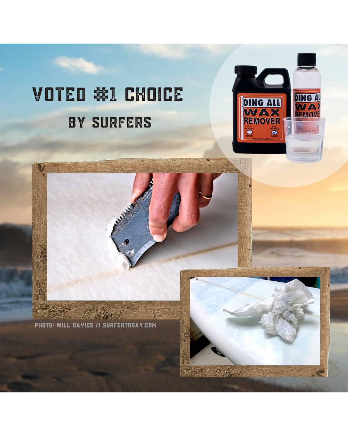 Ding All Wax Remover application guide