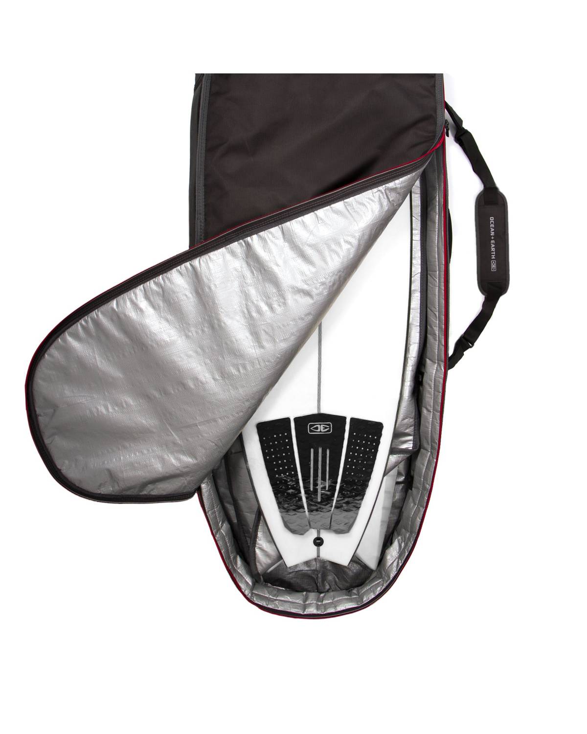 Double Wide Board Cover - Black/Red