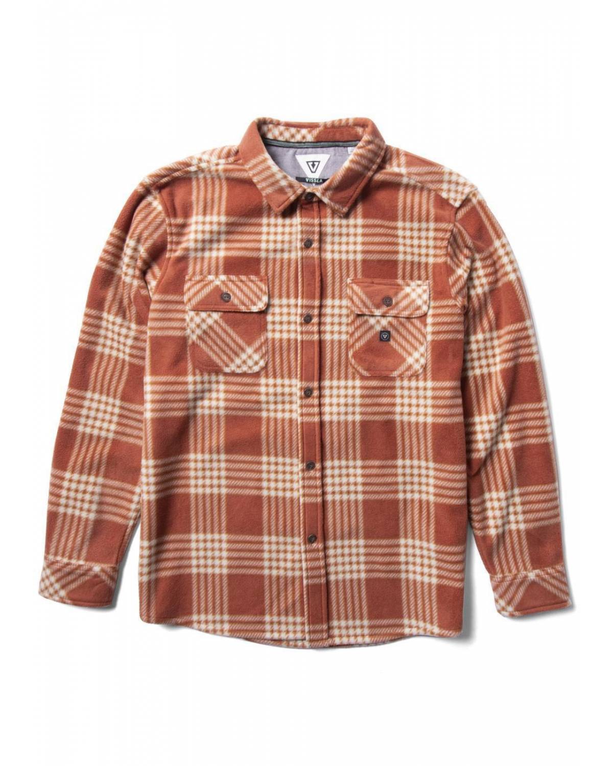 Eco-zy Ls Polar Flannel - Barn Red