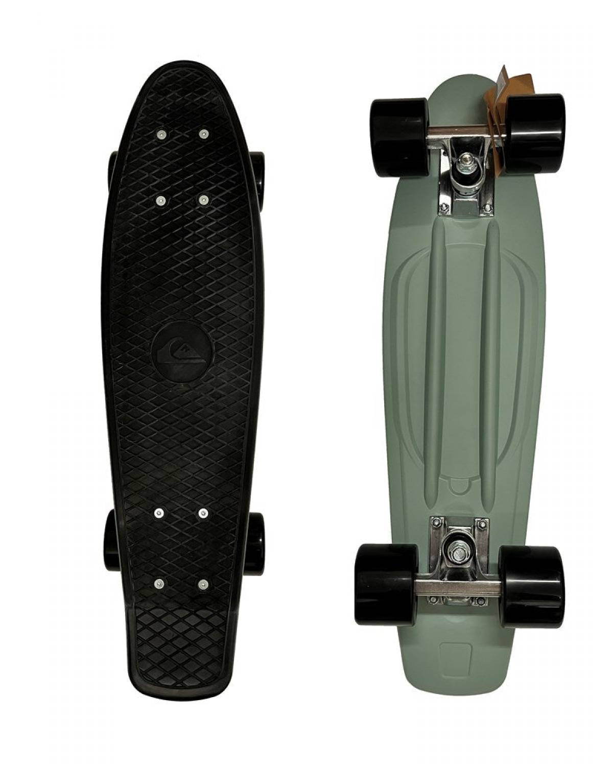 Quiksilver Black Beach Plastic Mini Cruiser Skateboard | Black