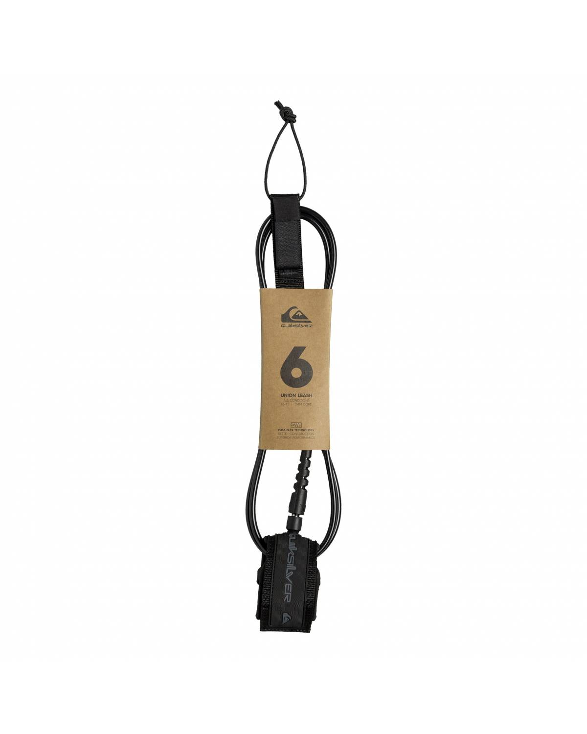 Quiksilver Union 6ft Leash - Black