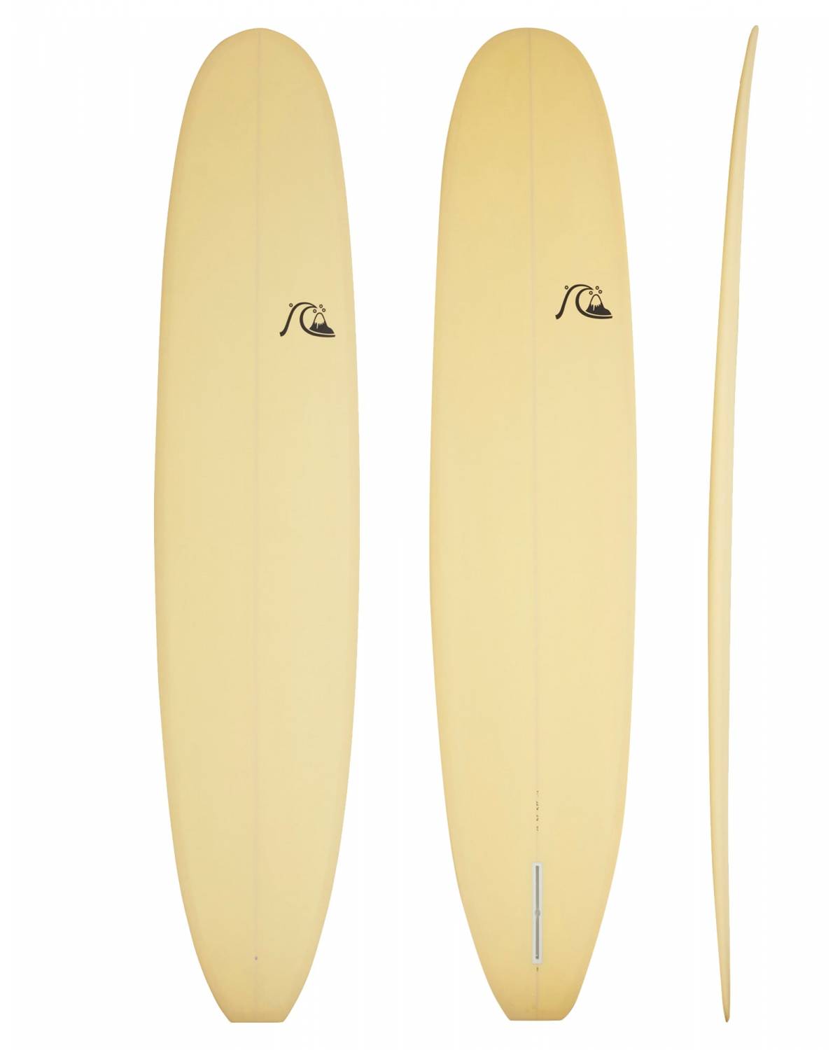 Quiksilver Classy Longboard Vintage Log Surfboard - Yellow tint (Quiksilver) - 9' 1" x 22 7/8" x 2 7/8" x 70.5L