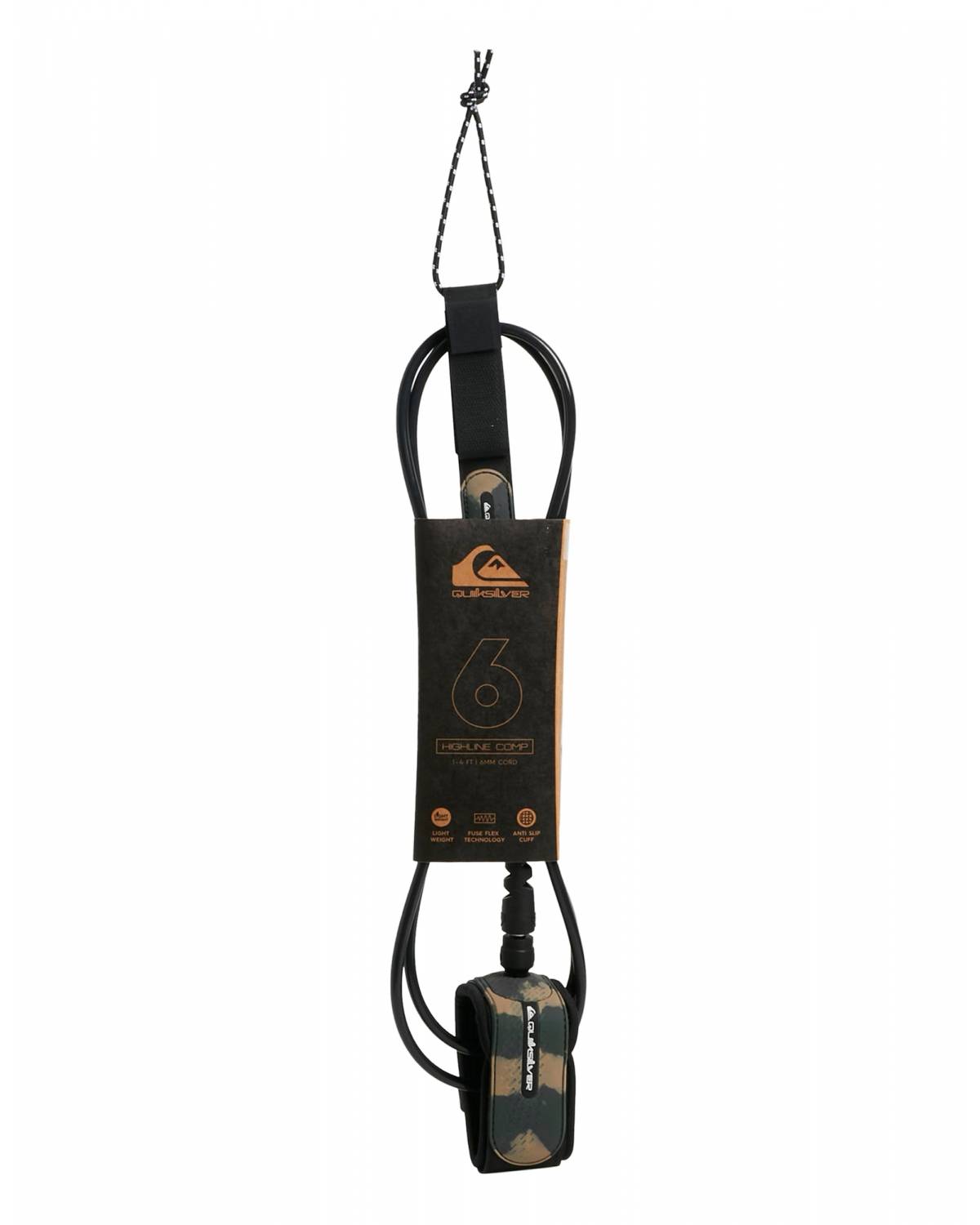 Quiksilver Highline Comp 6ft Premium Leash - Army Camo