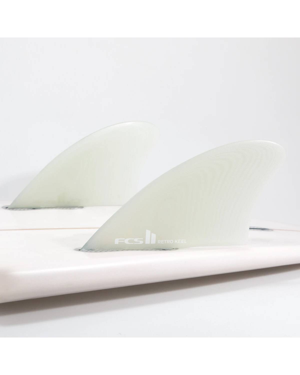 FCS II Retro Keel PG Twin Fins - Red