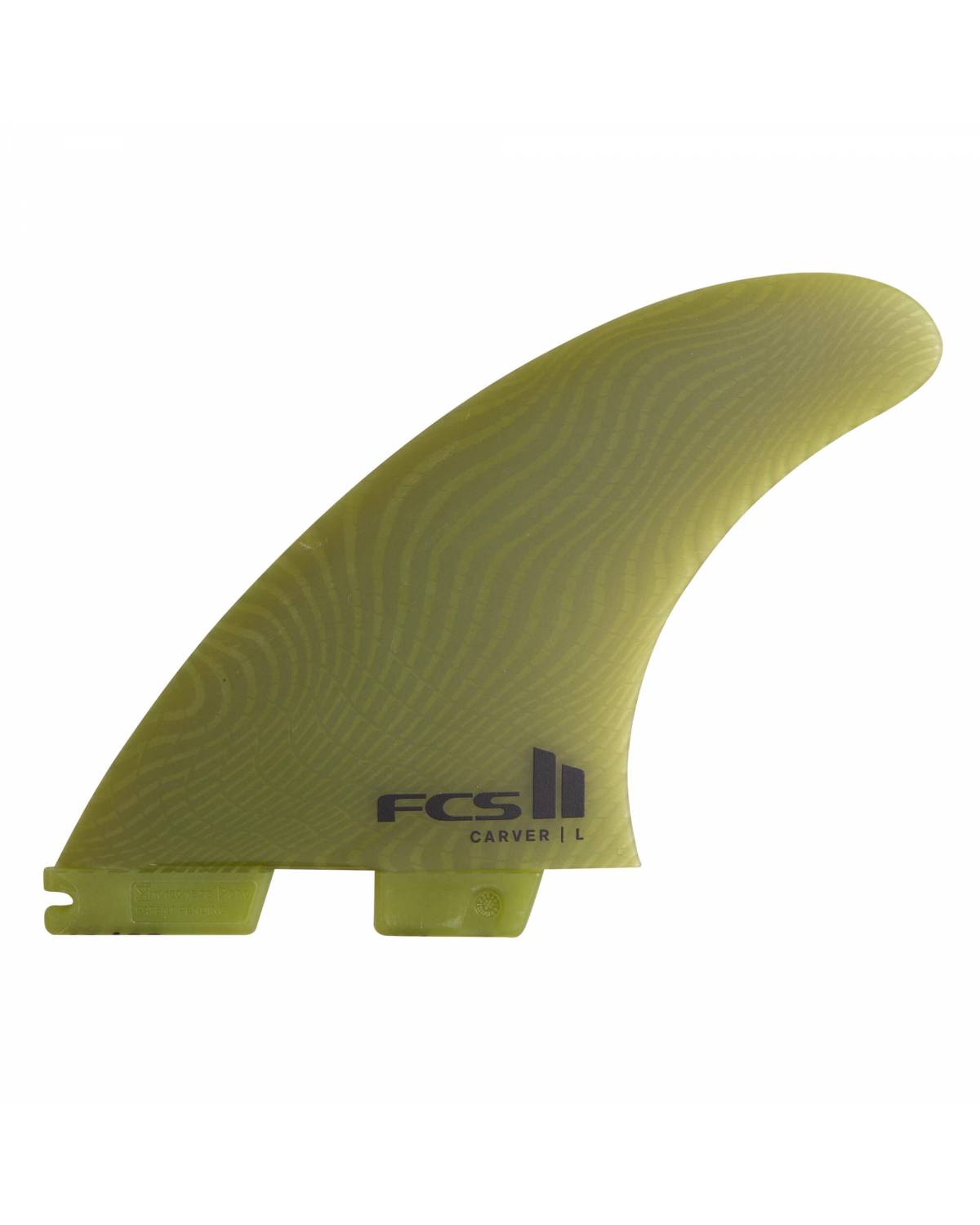 FCS II Carver Neo Glass Tri Fins - Eucalyptus - L - Front