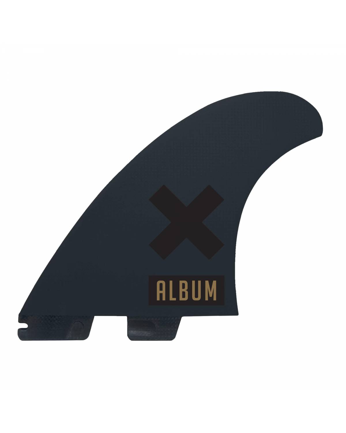FCS II Album Twin + 1 PG Fins - Black/Gold - M-L