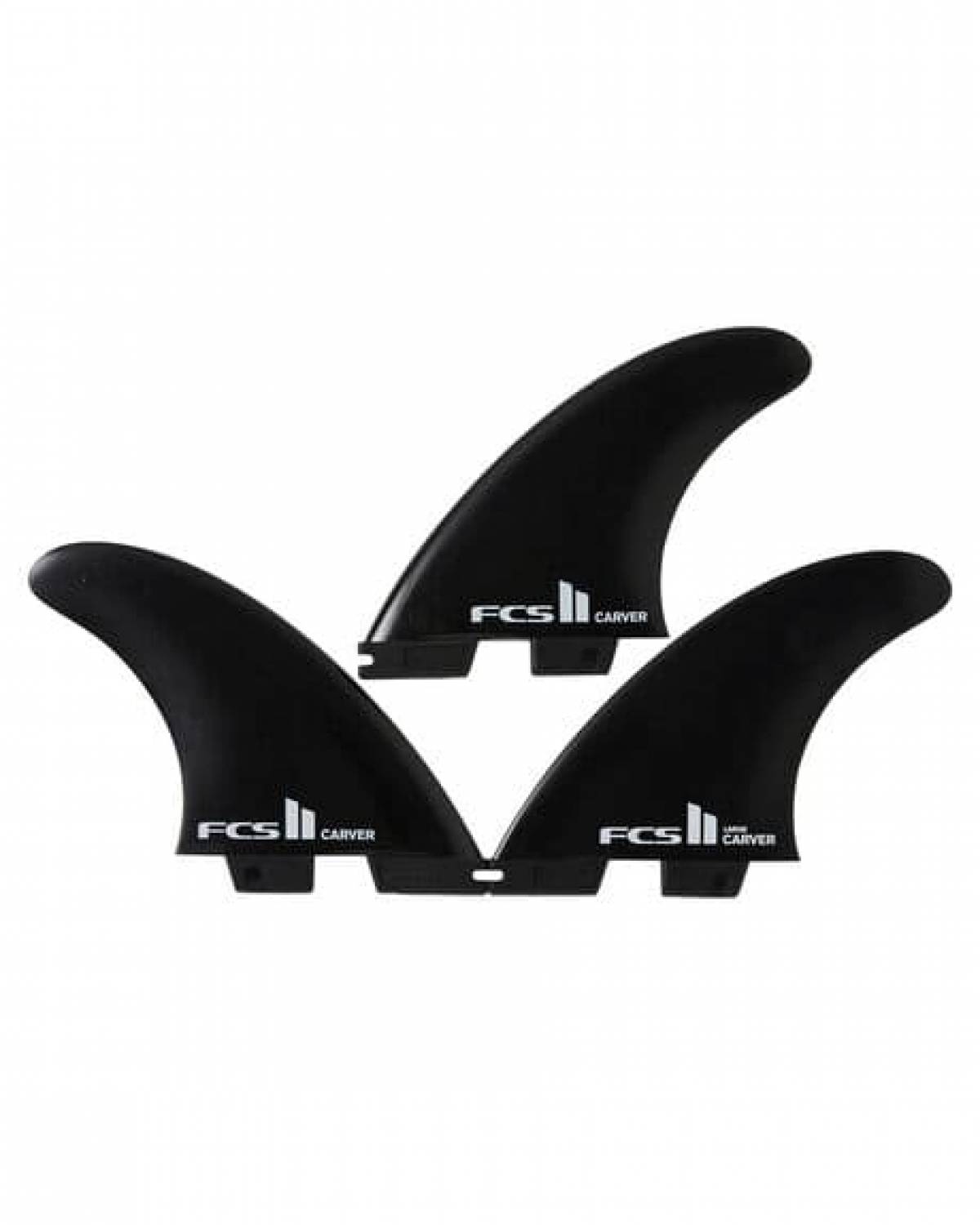 FCS II Carver Glass Flex Tri Fins Black - L