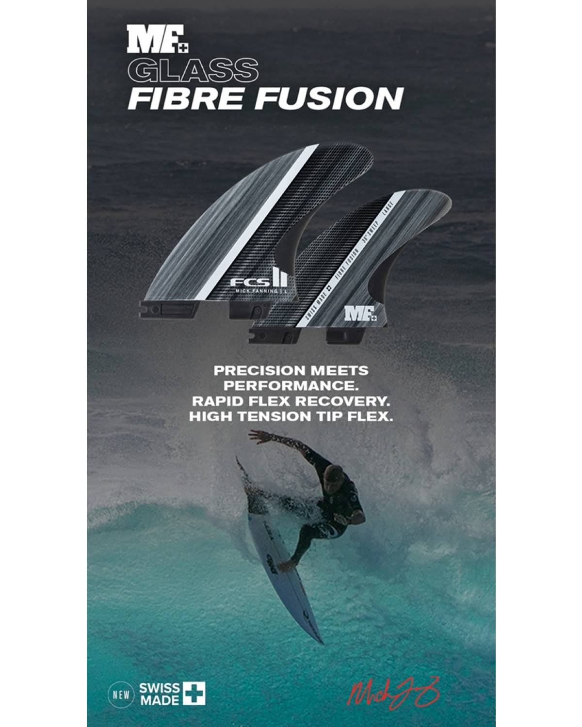 Buy the FCS II MF Glass Fibre Fusion Large Smoke Fins Online Now