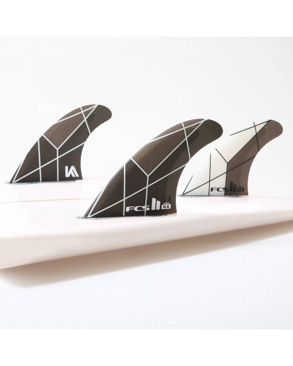 FCS II Kolohe Andino PC Tri Fins - White/Grey - M