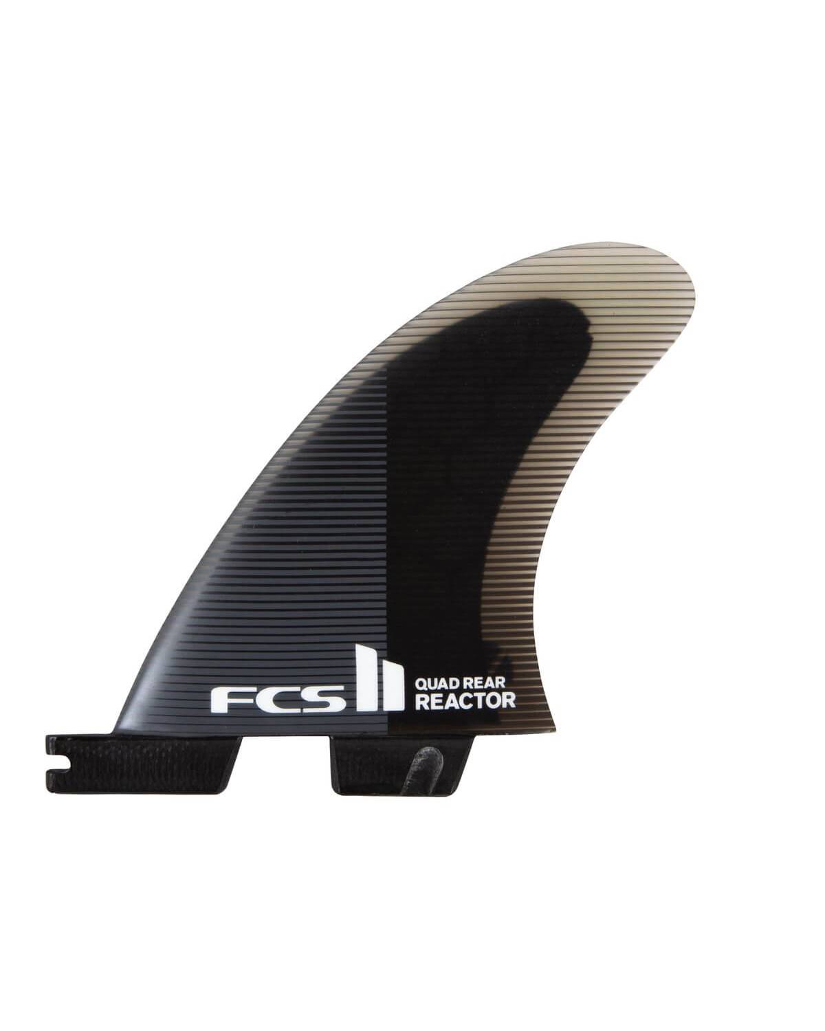 FCS II Reactor PC Quad Rear Fins - Black/Charcoal